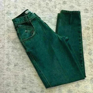 Zena Button fly‎ Green Jeans